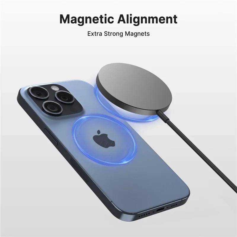 Carregador Magnético Sem Fio De 100 W USB + Tipo C para Magsafe IPhone 16 15 14 13 12 Pro Max