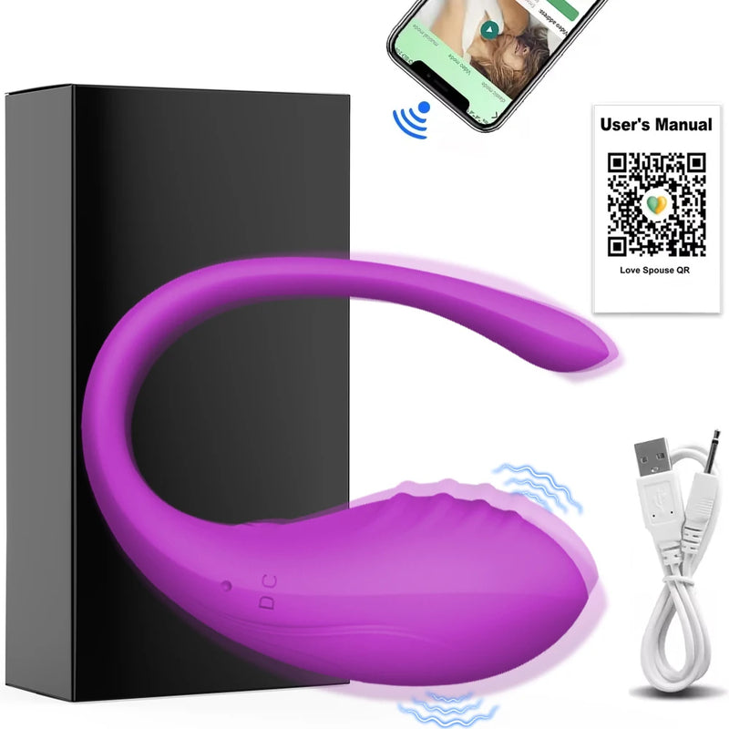 Vibrador sem fio Bluetooth G Spot para mulheres Dildo