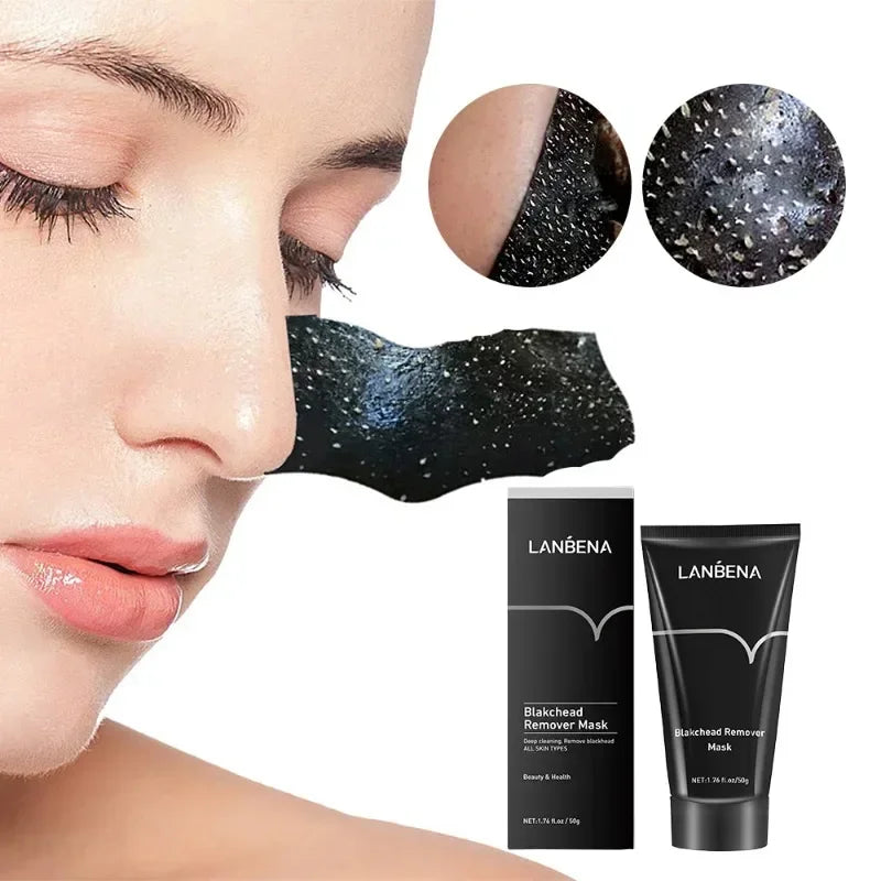 Máscara de Limpeza Profunda de Poros, Diminui a Pele Áspera, Tratamento Para Acne, Clareamento da Pele