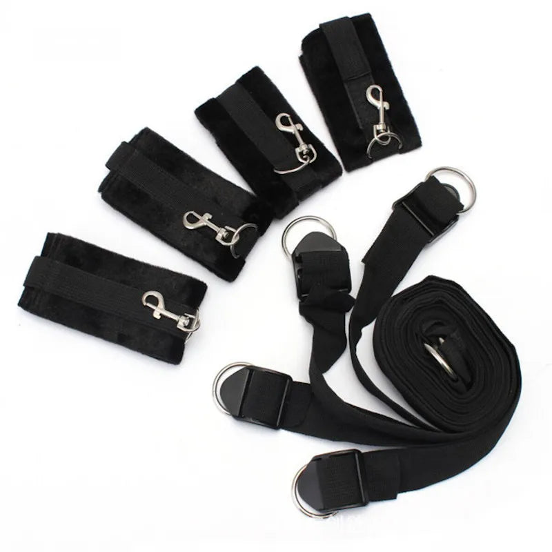 Conjunto de Bondage BDSM Jogo de sexo adulto Algemas Restrições de Tornozelo Sextoy Casal Escravo