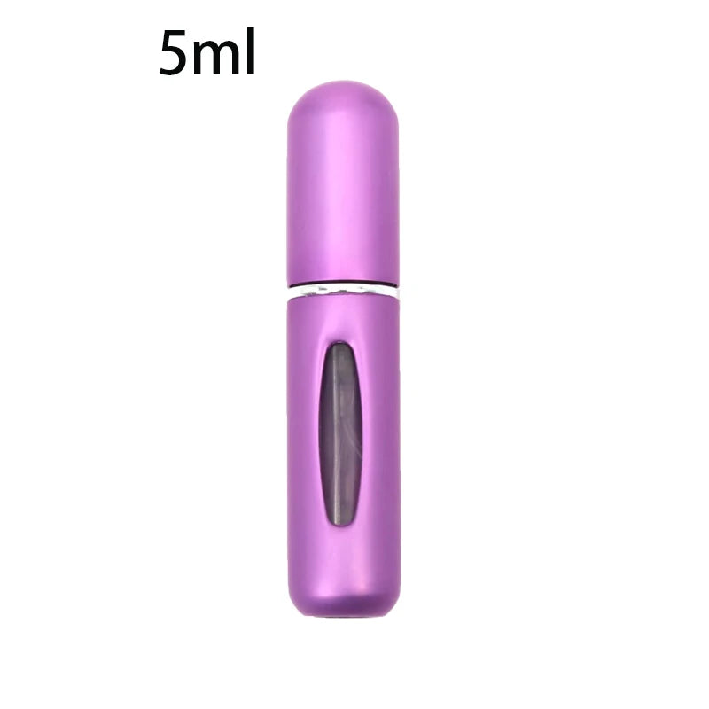 Mini Frasco de Perfume, Spray Recarregável, Portátil