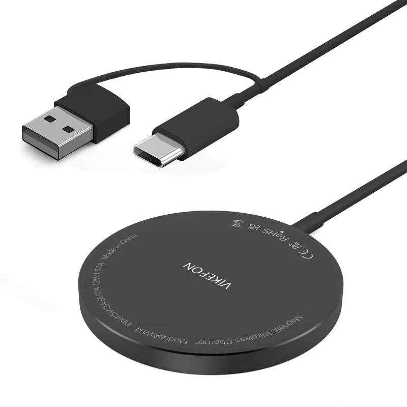 Carregador Magnético Sem Fio De 100 W USB + Tipo C para Magsafe IPhone 16 15 14 13 12 Pro Max