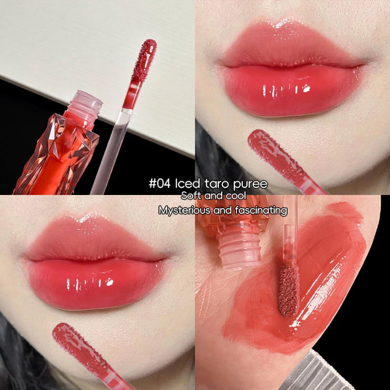 Brilho Labial De Longa Duração, Hidratante, Fácil De Tingir