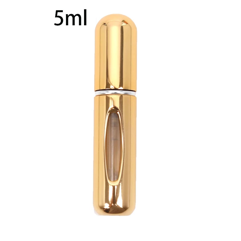 Mini Frasco de Perfume, Spray Recarregável, Portátil