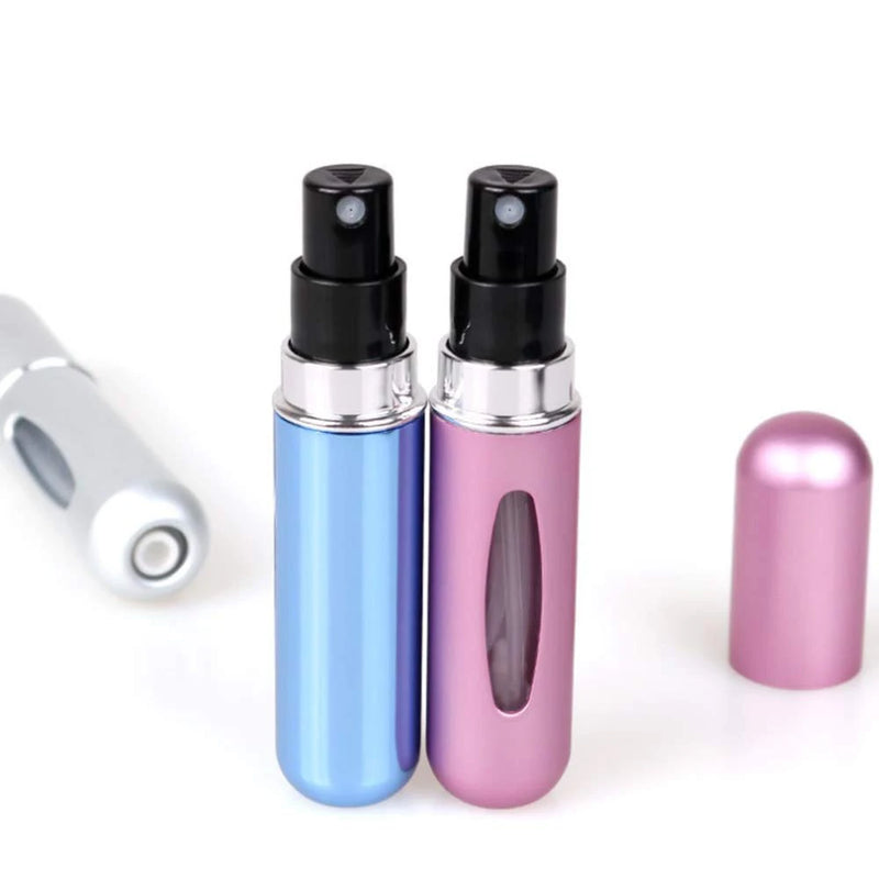 Mini Frasco de Perfume, Spray Recarregável, Portátil