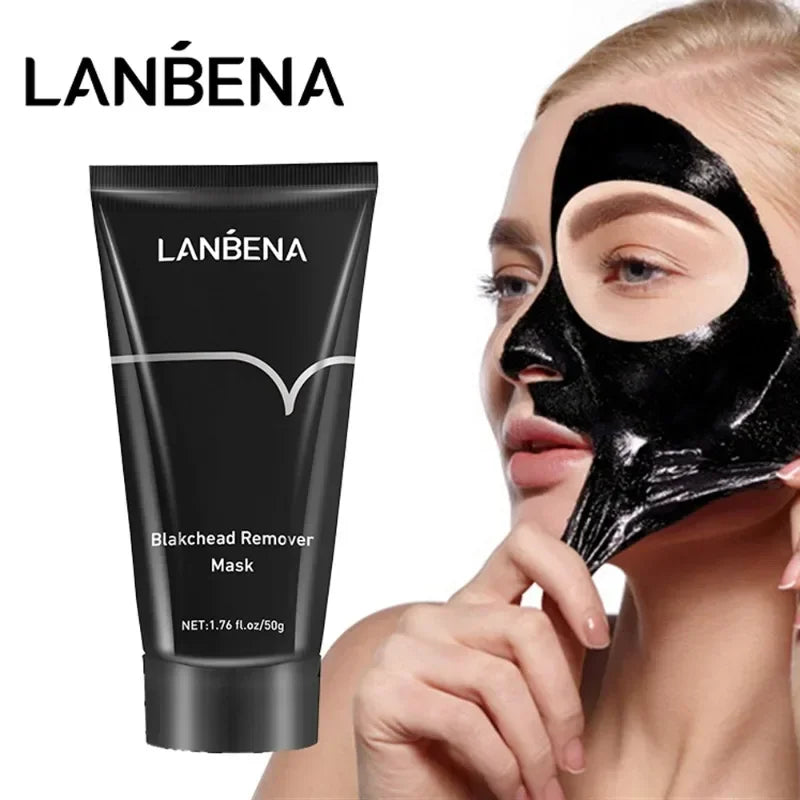Máscara de Limpeza Profunda de Poros, Diminui a Pele Áspera, Tratamento Para Acne, Clareamento da Pele