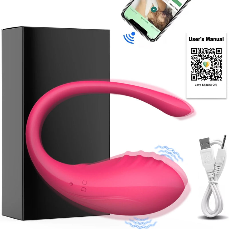 Vibrador sem fio Bluetooth G Spot para mulheres Dildo