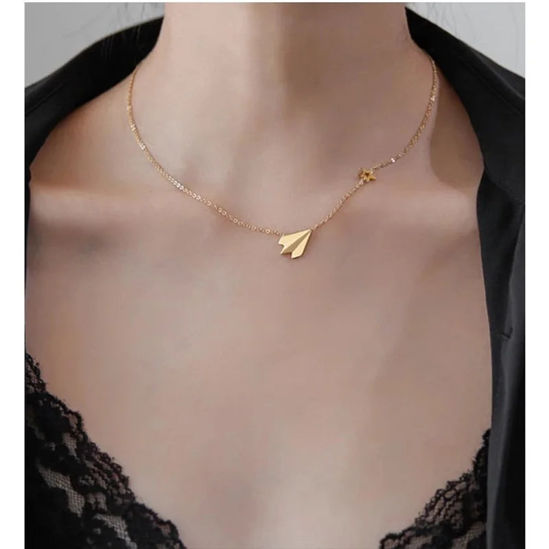 Colar Aço Inoxidável, Elegante Pequenos, Corações