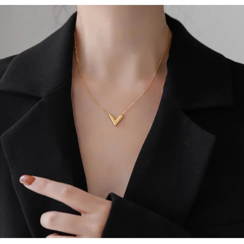 Colar Aço Inoxidável, Elegante Pequenos, Corações