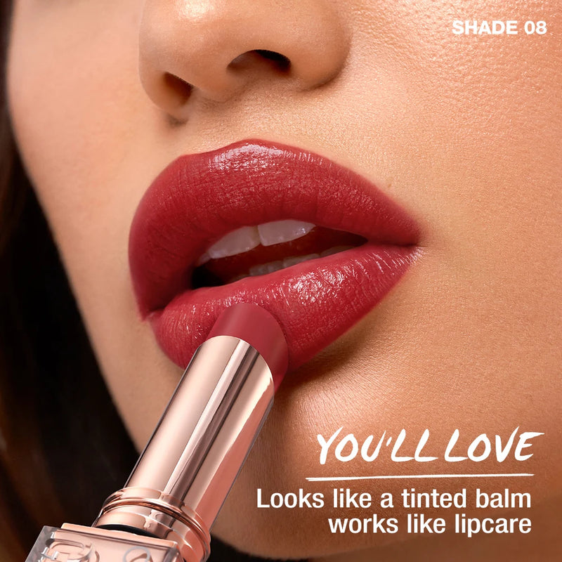 Batom Lip Tint Hidratante Nutritivo Brilho Leve Suave Não Pegajoso