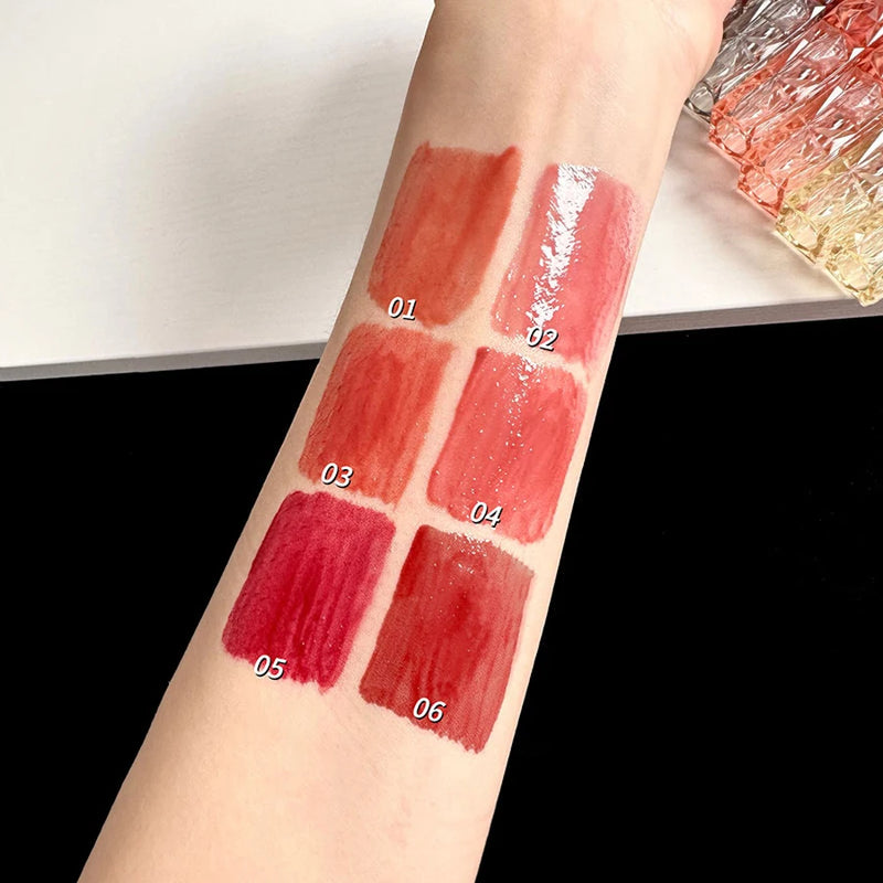 Brilho Labial De Longa Duração, Hidratante, Fácil De Tingir