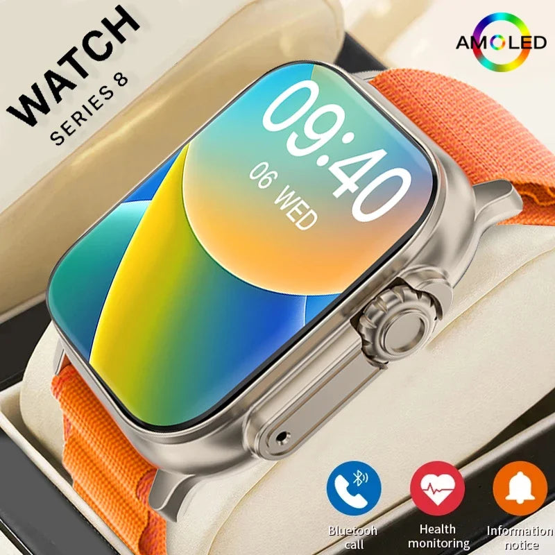 Smart Watch, T800 Ultra 2, UNISEX - 49mm Série 8, 2.3 "Tela AMOLED NFC"