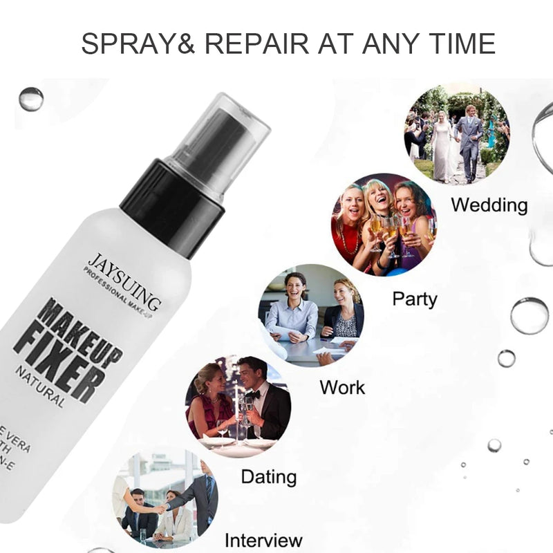 Spray de Fixação de Maquiagem Hidratante, Duradoura Controle de Oleosidade Natural Matte Refrescante