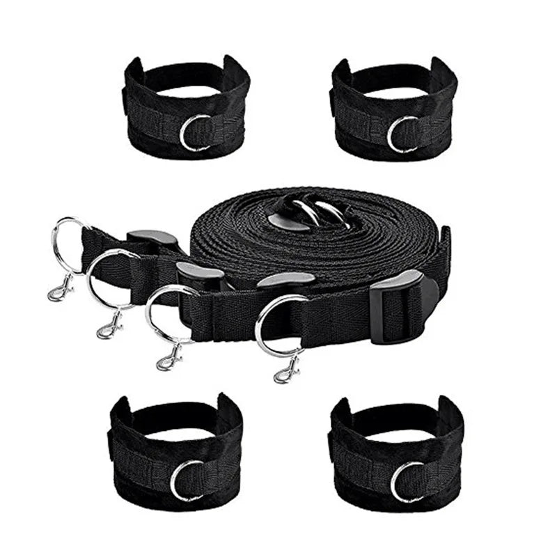 Conjunto de Bondage BDSM Jogo de sexo adulto Algemas Restrições de Tornozelo Sextoy Casal Escravo