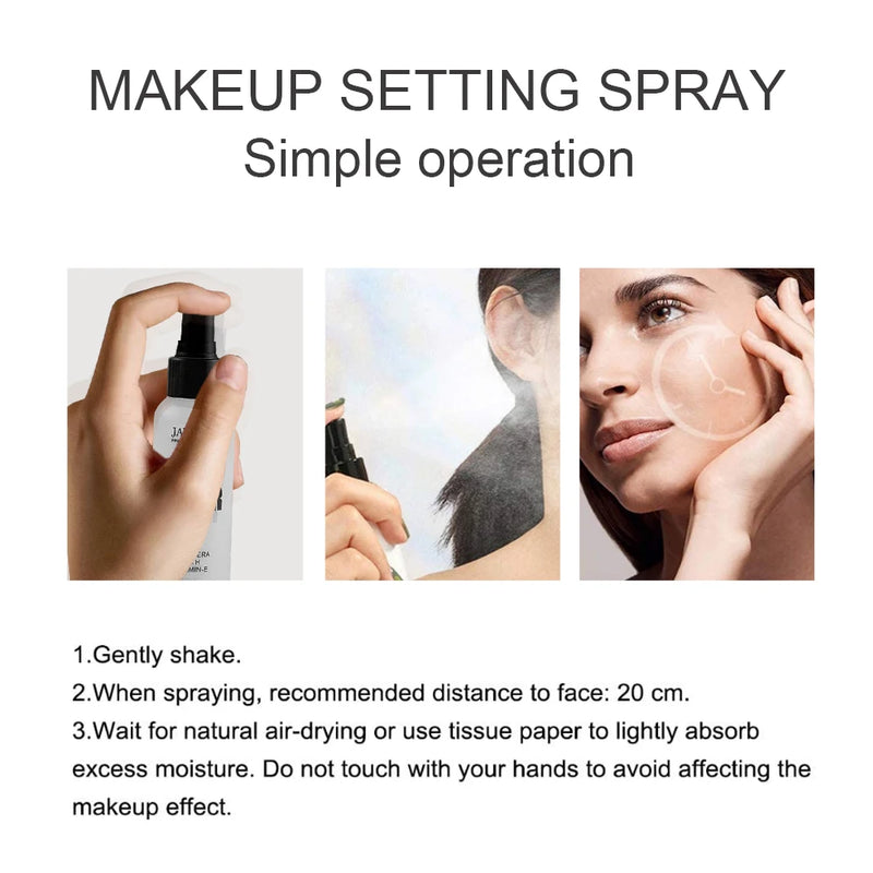 Spray de Fixação de Maquiagem Hidratante, Duradoura Controle de Oleosidade Natural Matte Refrescante