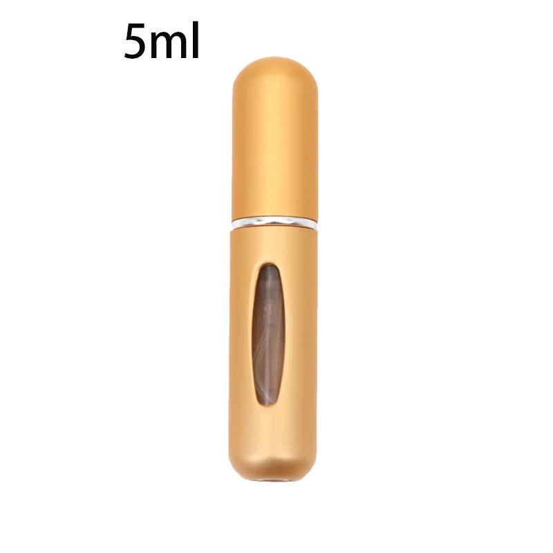 Mini Frasco de Perfume, Spray Recarregável, Portátil
