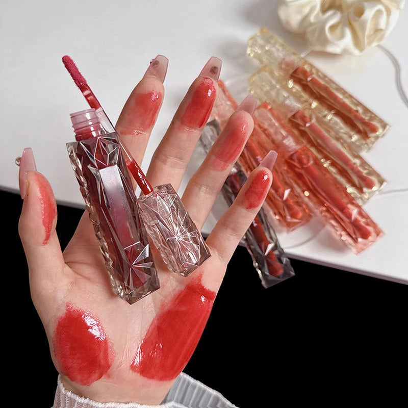 Brilho Labial De Longa Duração, Hidratante, Fácil De Tingir