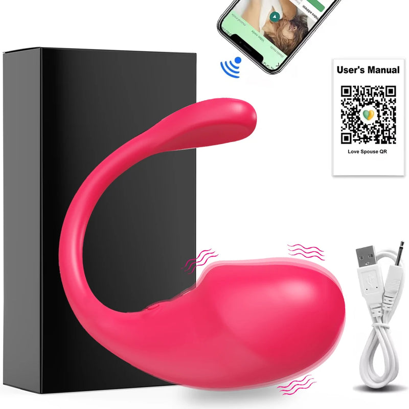 Vibrador sem fio Bluetooth G Spot para mulheres Dildo