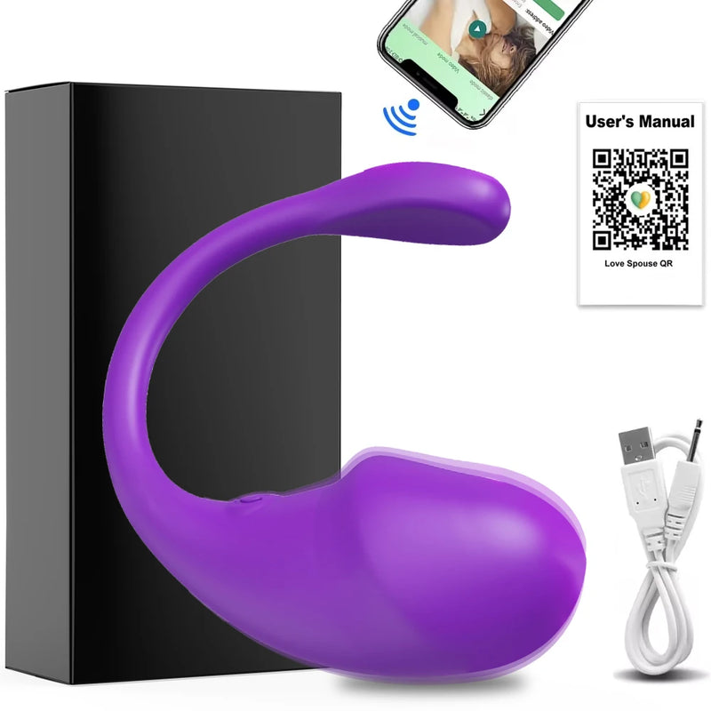 Vibrador sem fio Bluetooth G Spot para mulheres Dildo
